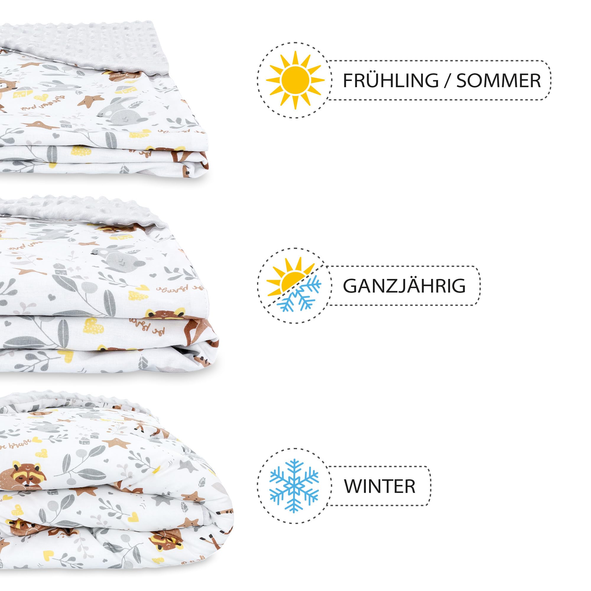 Totsy Baby Sacco ovetto coperta invernale 90x90 cm - universale lavabile copertina per passeggino bebe per seggiolino auto bambino o swaddle neonato 0-6 mesi Africa marrone