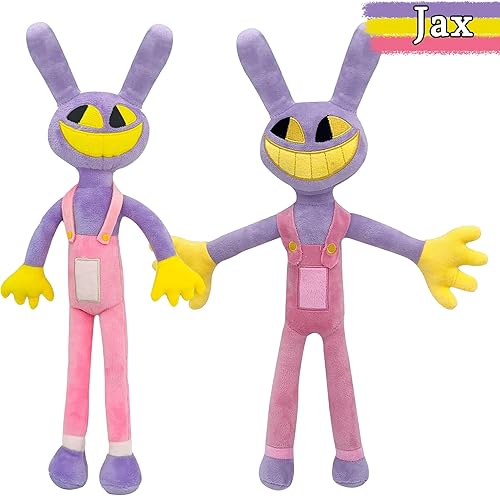 Miniatura 3 de Pomni - Peluche de Jax, juguetes de peluche de terror, almohada con imagen de dibujos animados, regalos para niños y jóvenes fanáticos (3 piezas)