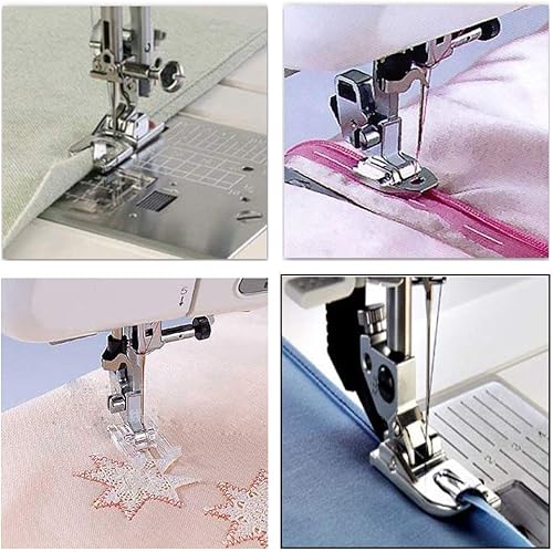 Miniatura 4 de Juego de 11 piezas de prensatelas, kit de máquina de coser para el hogar, accesorios de repuesto para máquina de coser, hermano cantante, Janome,