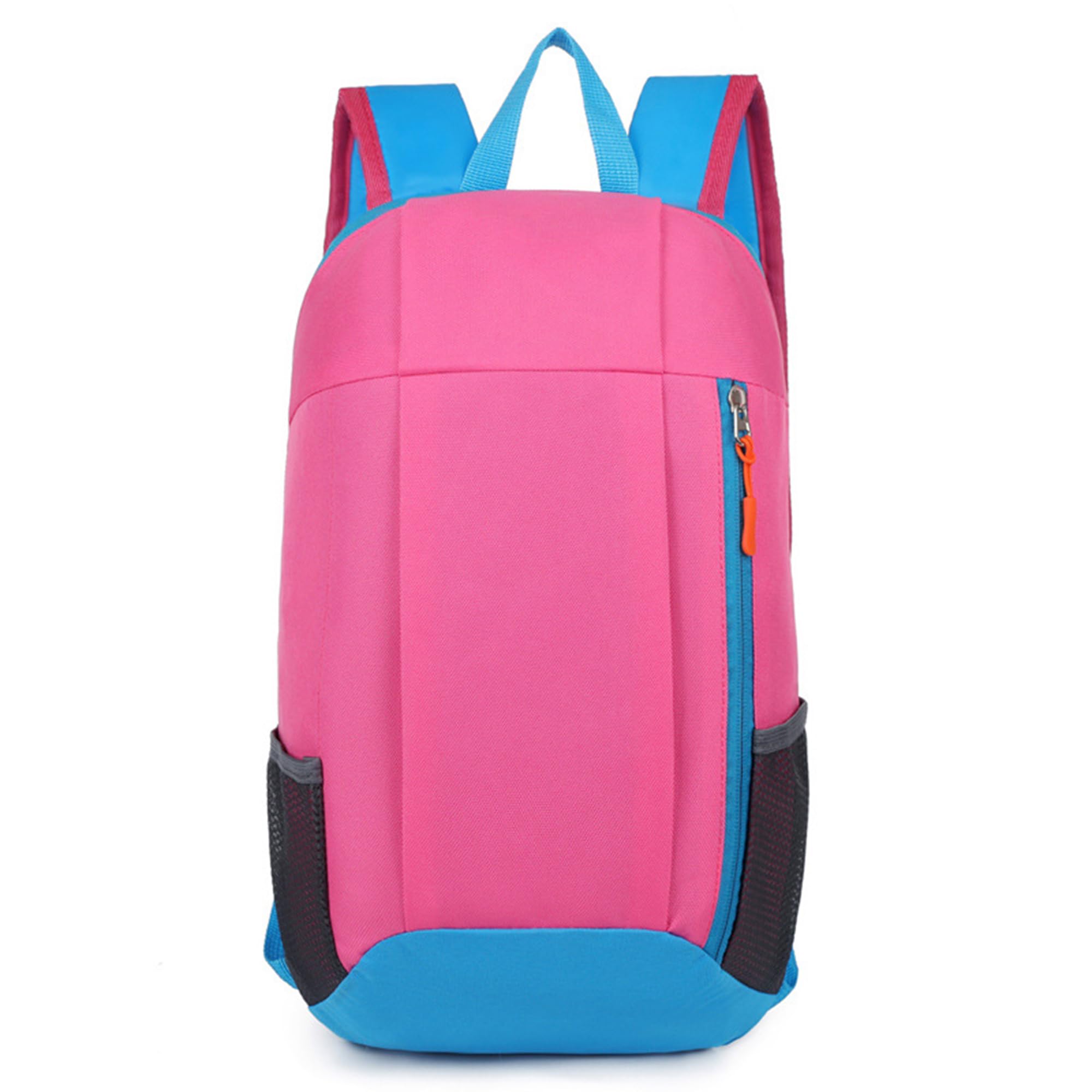 KANGSIT Small Hiking Backpack - 10L Lightweight Compact Daypack for Outdoor Travel, Camping, Cycling & Climbing, with Chest Strap for Women, Men & Teenagers (Rose Red)