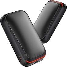 Gaiatop Pocket Warmer, Hand Warmer, Electric Pack of 2 with Magnet, 4000 mAh USB, Reusable, 3s Quick Heating & 3 Levels, Compact for Gloves, Advent Calendar Filling Gifts for Men and Women