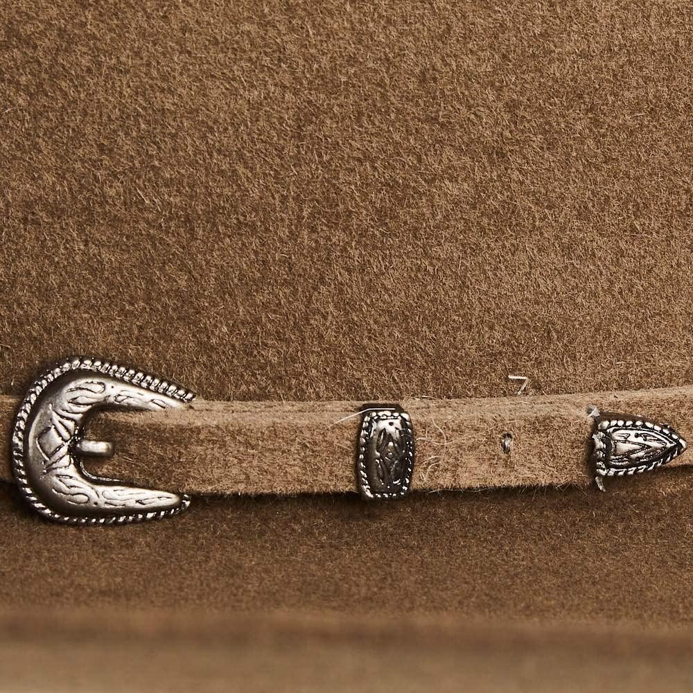 7X Pecan 5" Brim Open Crown Felt Cowboy Hat - Image 2