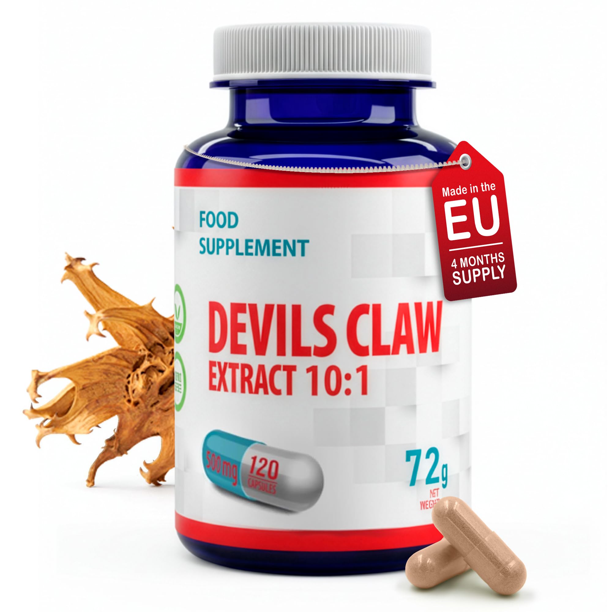 Hepatica Devil’s Claw 10:1 Extract – 5000mg Equivalent | 120 Vegan Capsules | High-Strength Joint & Anti-Inflammatory Support | Natural Aches & Mobility Relief Supplement | GMP & 3rd Party Lab Tested