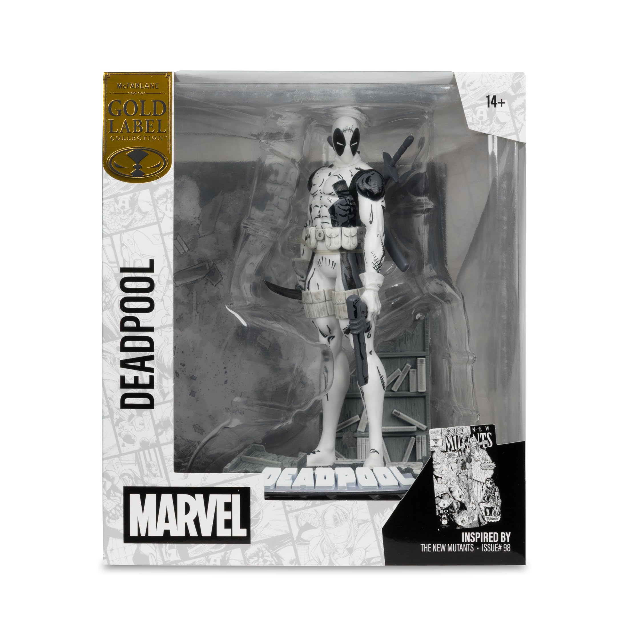 McFarlane - Marvel Collection 1: 10th Deadpool (The New Mutants #98) Label Gold
