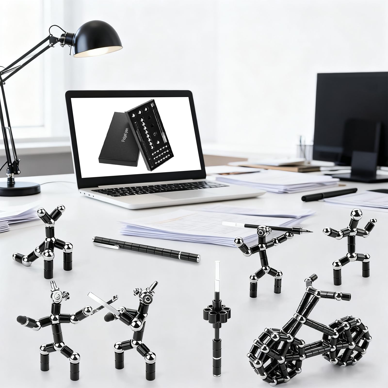 Penna Magnetica, Penna Antistress con Biglie Magnetiche, Gioco Sensoriale per Ansia e Concentrazione, Idee Regalo Ragazzo 15 14 13 Anni Creativo, Regalo Originale Per Adolescenti e Adulti