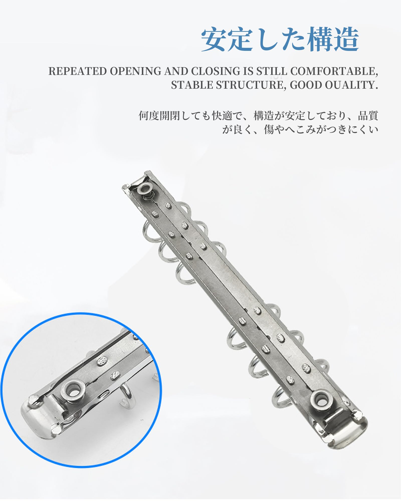 Amazon | バインダー金具 171mm/6穴/リング径25mm/B6サイズ | 製本用