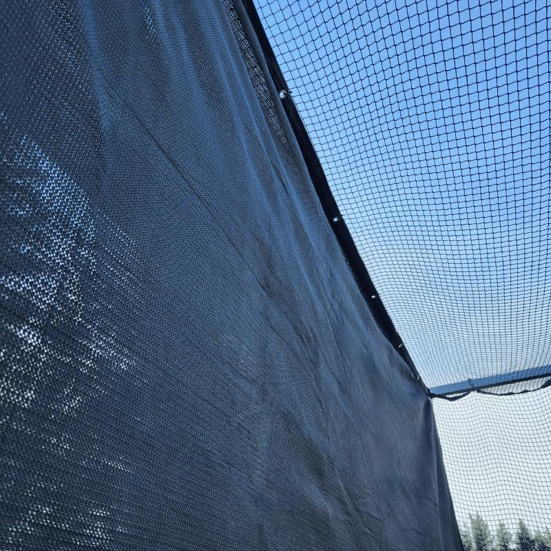 Golf Hitting Net, Heavy Duty Delta Impact Screen Panel for Golf Cage, Indoor and Outdoor Driving and Swing Practice Training, 10 ft x 10 ft, Black