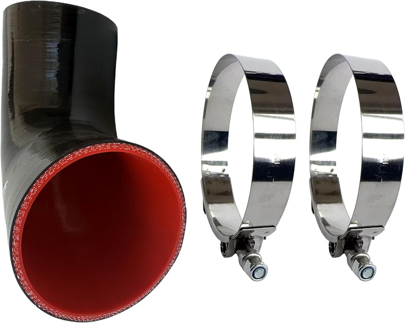 Mangote de silicone 90° para intercooler e admissão bekelan, 3,5" – 1 unidade