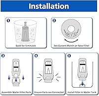 Vista 3 de Filtro de agua de repuesto para máquina espresso Breville Barista Touch BES880, Barista Pro BES878, Oracle Touch BES990, Oracle BES980 y caldera
