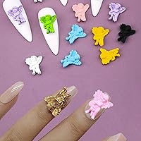 Vista 6 de Dije de uñas de ángel macarrón para bebé, barroco 3D, retro, dijes de uñas de resina vintage, accesorios de arte de uñas para manicura, arte
