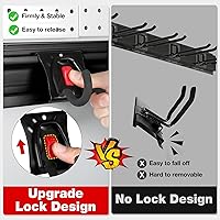 Vista 4 de WORKPRO Garage Tool Organizer Wall Mount, Garage Organization Garden Tool Rack Holder System, 64-Inch 4 Rails with 8 Heavy Duty Adjustable Hooks for