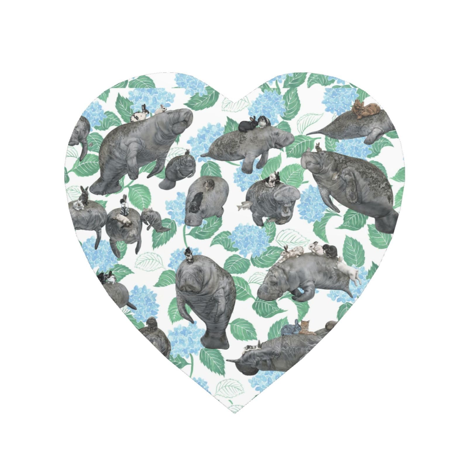 Rabbits Manatees Print Refrigerator Magnet,Magnets For Refrigerator Decoration, Kitchen, Office, Wall