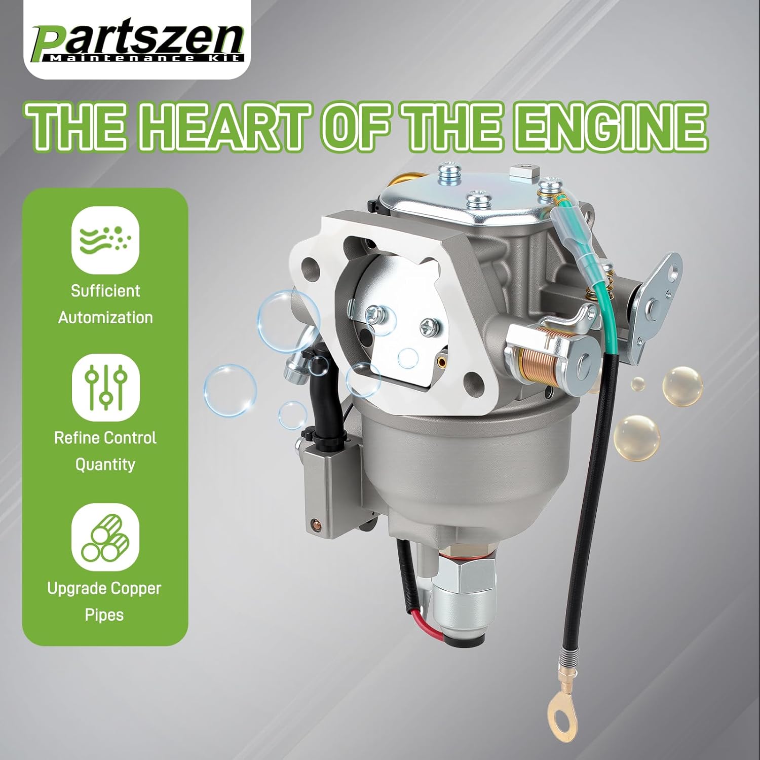 CV730 Carburetor Fit for Kohler CV740 CV730S CV740S 25HP 27HP Lawn Mower # 24 853 102-S with 45 083 02-S Air Filter 24 393 16-S Fuel Pump 52 050 02-S Oil Filter