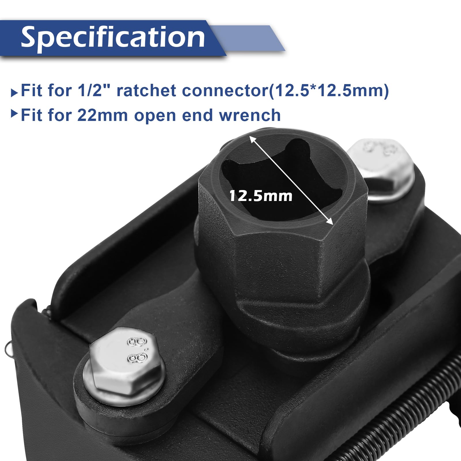 Keenso 60mm-80mm Adjustable Oil Filter Wrench, Universal Car Oil Filter Spanner Remover Tool with 2 Jaws