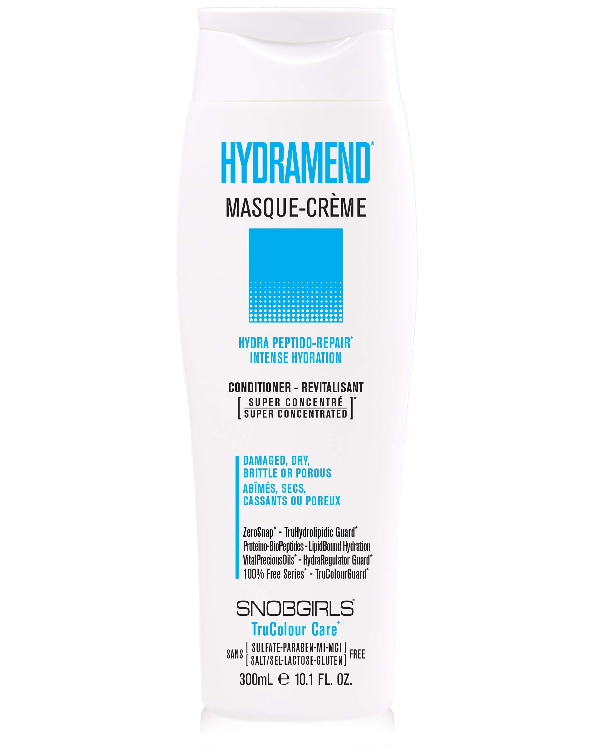 SNOBGIRLS HYDRAMEND Hydrating Conditioner Intense Hydration & Repair 1 Minute Hair Mask Deep Conditioner with argan oil & hair vitamins for All Hair Types, Dry, Damaged, Dull or Porous