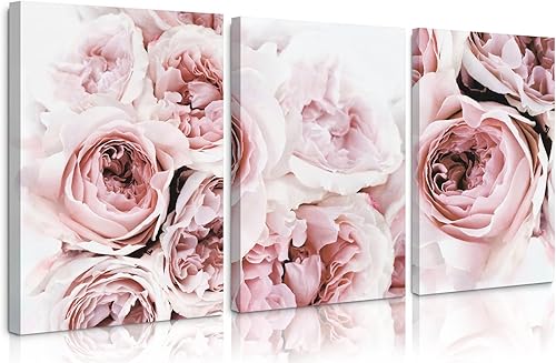 Miniatura 86 de Arte de pared bohemio con margaritas, decoración de pared de lienzo de montaña, impresiones abstractas de flores silvestres, puesta de sol, arte de