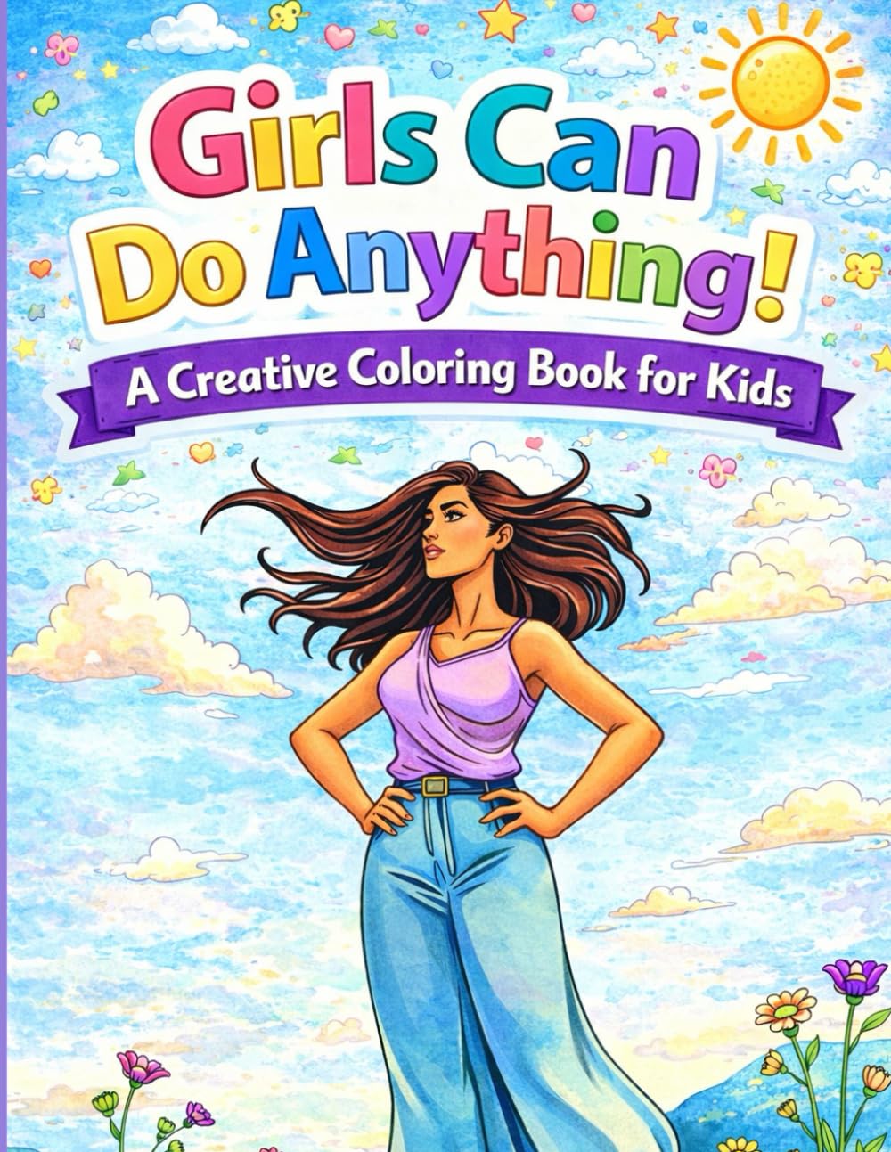 Girls Can Do Anything! – A Creative Coloring Book for Kids