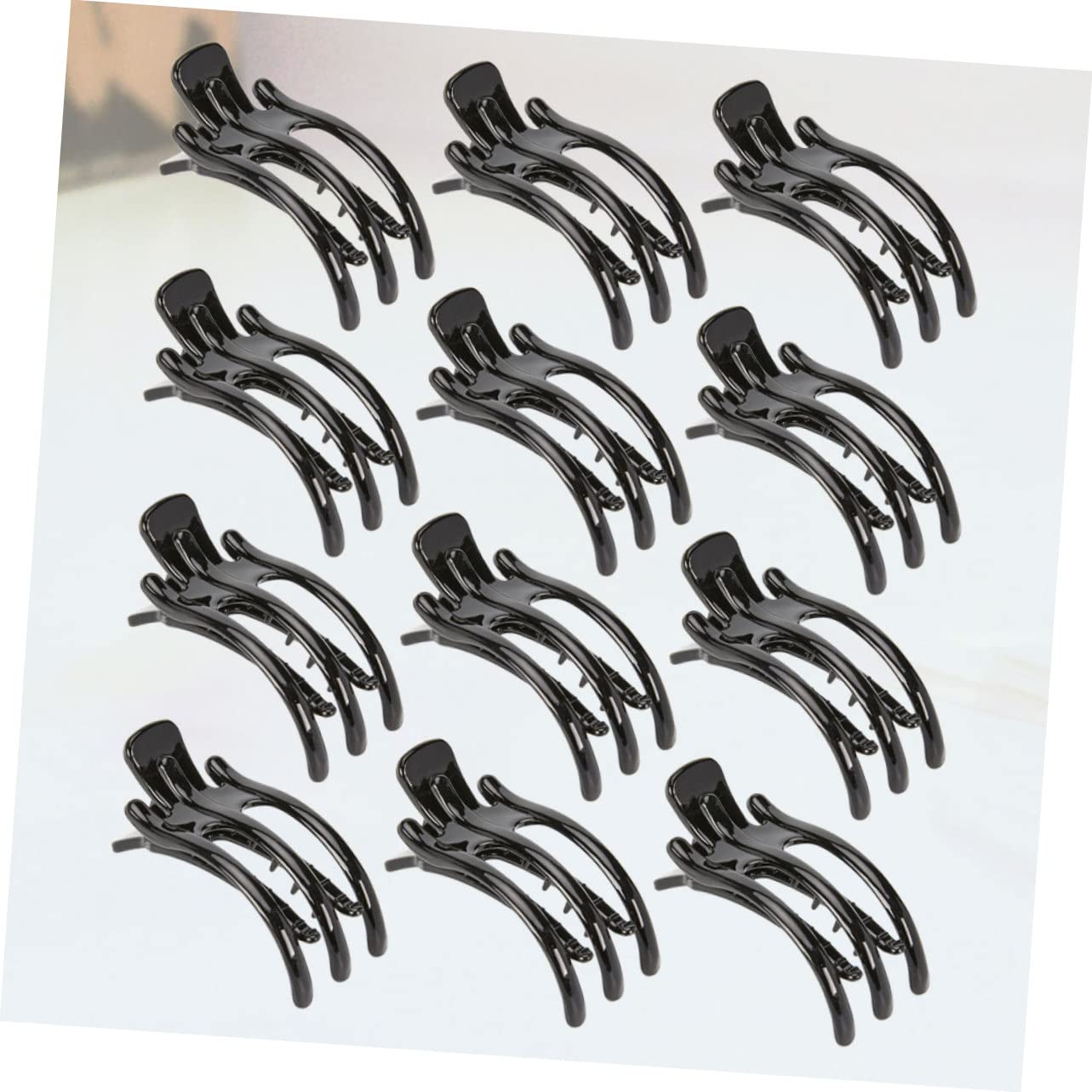 MAGICLULU 24piezas Para Cabello Dientes Clips De Plástico Para Coletas y Recogidos Accesorios De Pelo Elegantes Para Mujeres y Negro