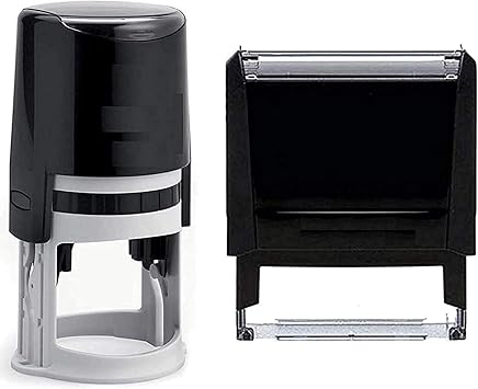 Custom Logo Stamp - Personalized Business Image Stamper 7/8" x 2-3/8" Black