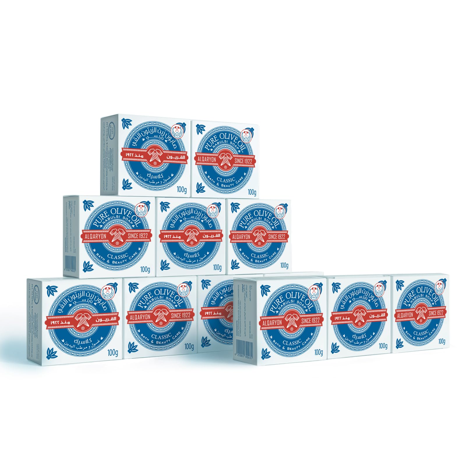 Sponsored Ad – Value Pack Classic Pure Olive Oil Nabulsi Soap 100 g x12 Curved Bars, Bath & Beauty Care - كلاسيك صابون نابلسي من زيت الزيتون النقي تعبئة القيمة 12 قطعة الكيرڤ 100جرام، للاستحمام و العناية بالجمال