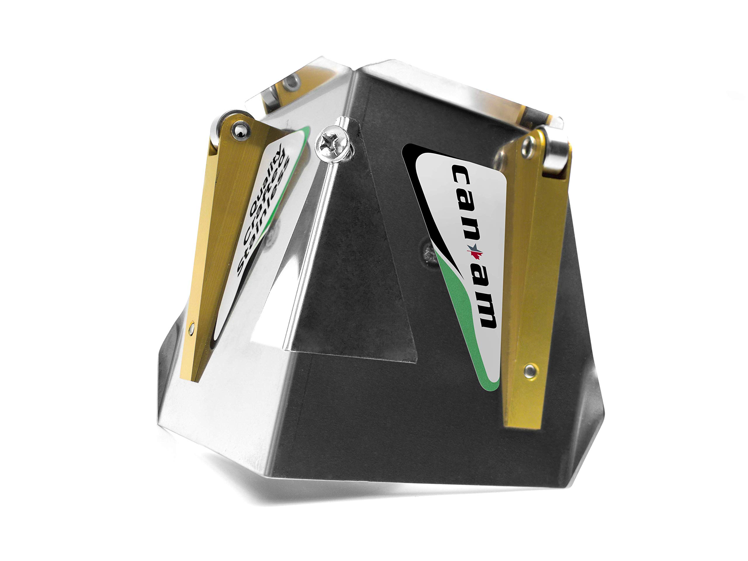 CanAm Tool C200-RR Direct Corner Flusher with Roller Wheels - Excellent All-Round Drywall Compound Coating And Feathering With One Tool (3")