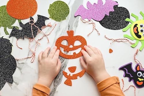 Vista 91 de 10 hojas de espuma con purpurina para manualidades, papel de cartulina A4, papel adhesivo autoadhesivo para construcción de Navidad, álbum de Azul