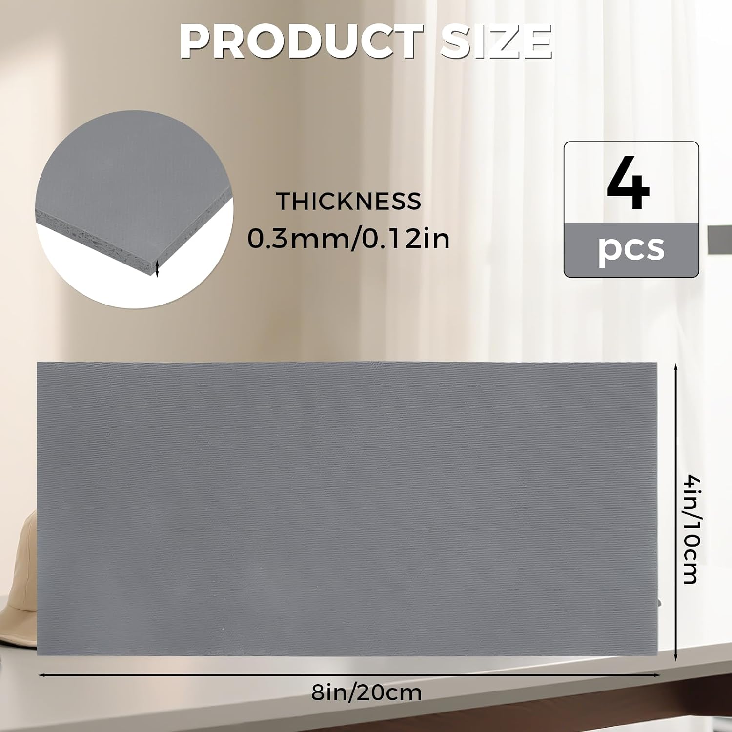4 Pcs Heat Press Mat, Silicone Hat Press Pads, Heat Press Accessories, Heat Resistant, Cuttable, HTV Heat Transfer Vinyl, Suitable for Hats and Small Items