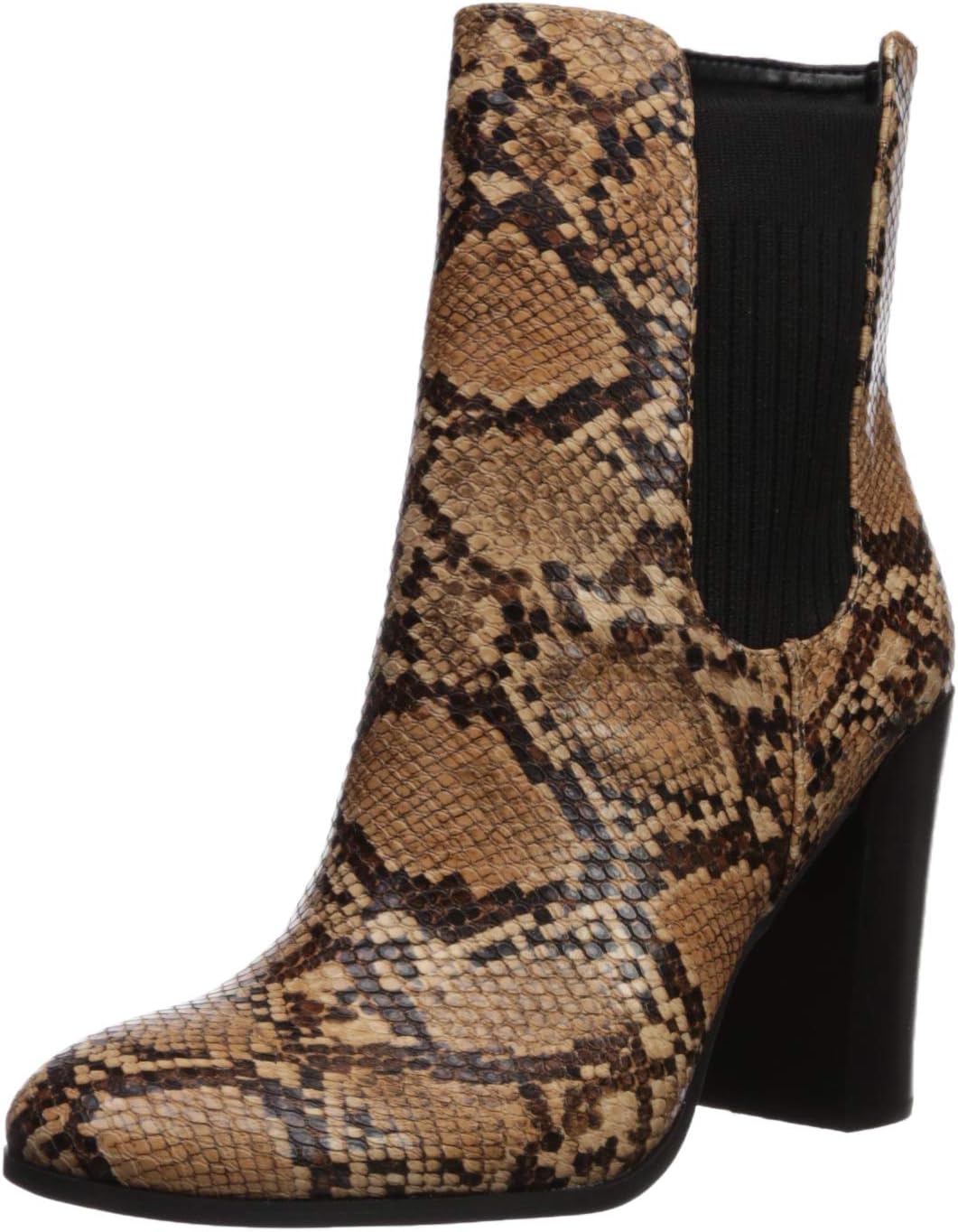 Kenneth Cole Women's Justin Heeled Ankle Bootie Boot, Medium Brown, 6 M US