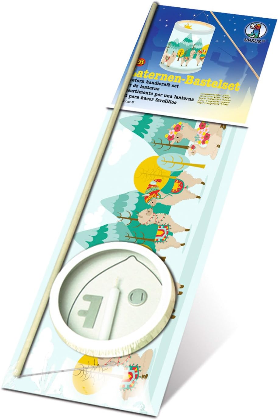 Ursus 7420000 Lanterns Craft Kit, lama, Approx. 20 x 6 cm