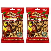 Roasted Peanuts in Shell Multipack Pack of 2 2 x 120g   Natural Whole Peanuts in Shell, Ready to Eat Crunchy Snack, High Fibre Nut Snack for Sharing, Lunchboxes & Parties, Total 240g