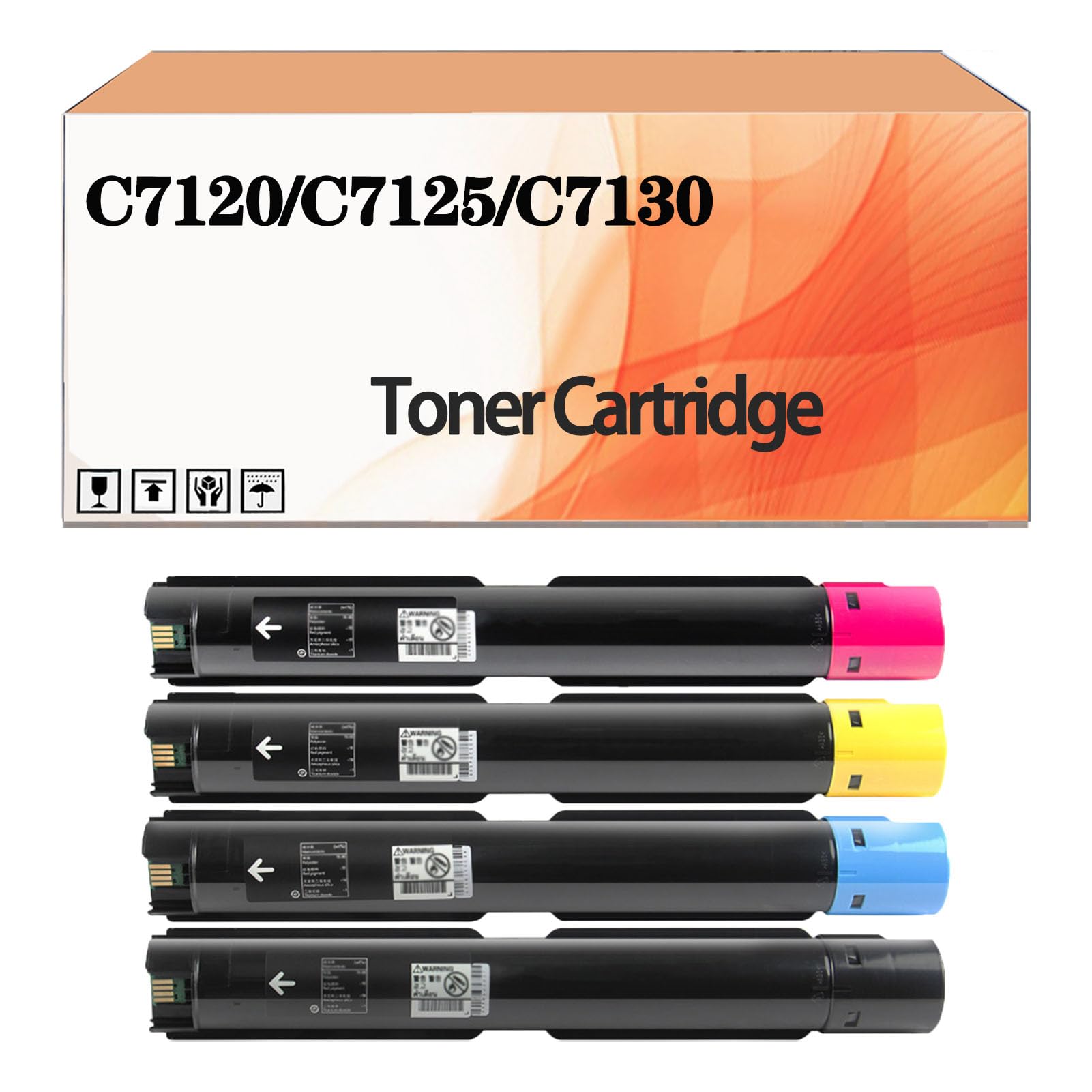 Lot de 4 cartouches de toner série C7100 006R01824 006R01825 006R01826 006R01827 pour imprimante Xerox VersaLink C7120 C7125 C7130 (31 000 pages)