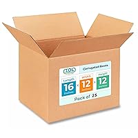 Vista 249 de IDL Packaging Cajas para envío de cartón corrugado cúbicas de 10 pulgadas de largo x 10 pulgadas de ancho x 10 pulgadas de alto (paquete de 5)
