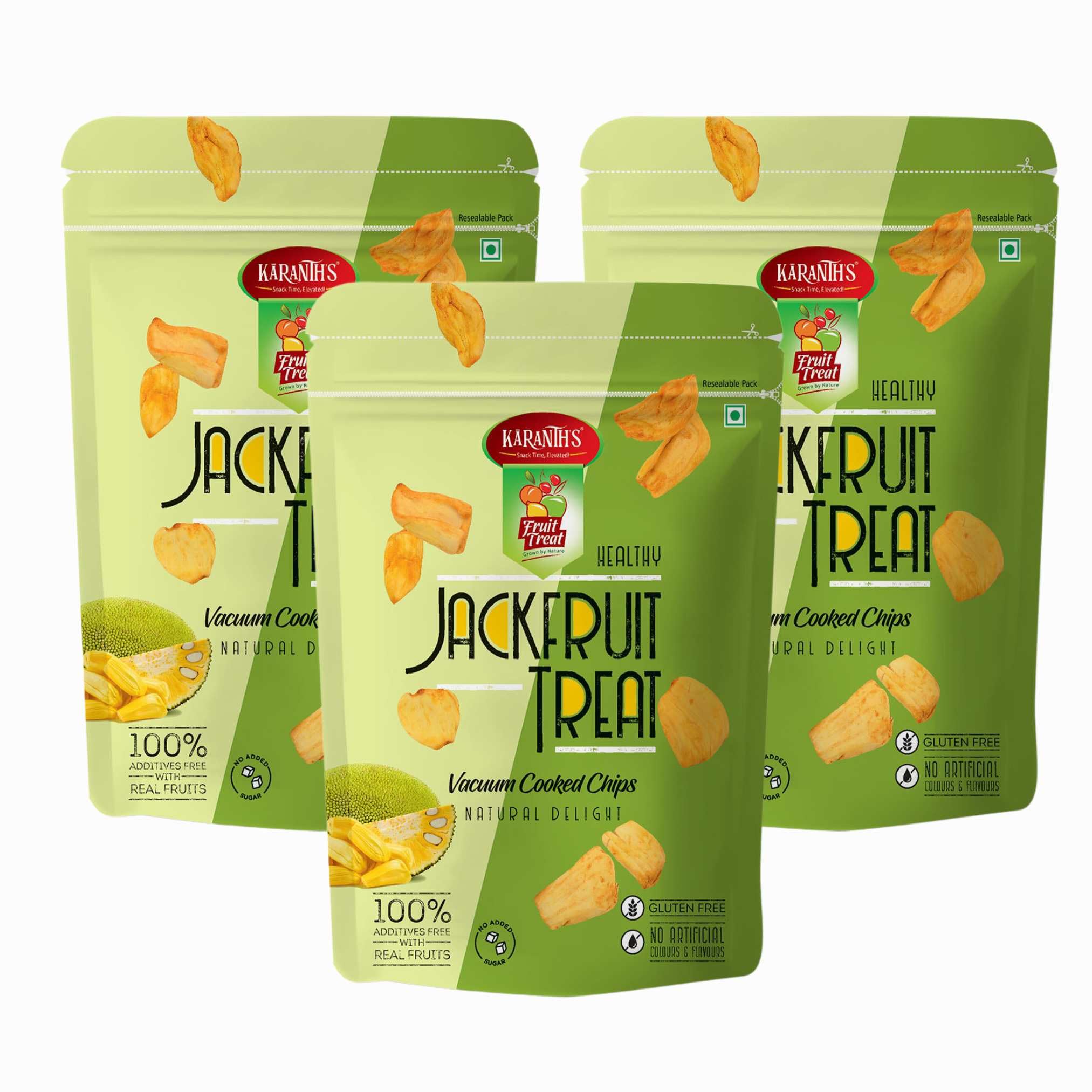 Fruit Treat Healthy Vacuum Fried Jackfruit Chips - (60g- Pack of 3) | Crispy & Tasty | Nutritious Healthy Snacks | Kathal Chips, Halasina Chips, Chakka Chips (B097D91BM4) Amazon Price History, Amazon Price Tracker