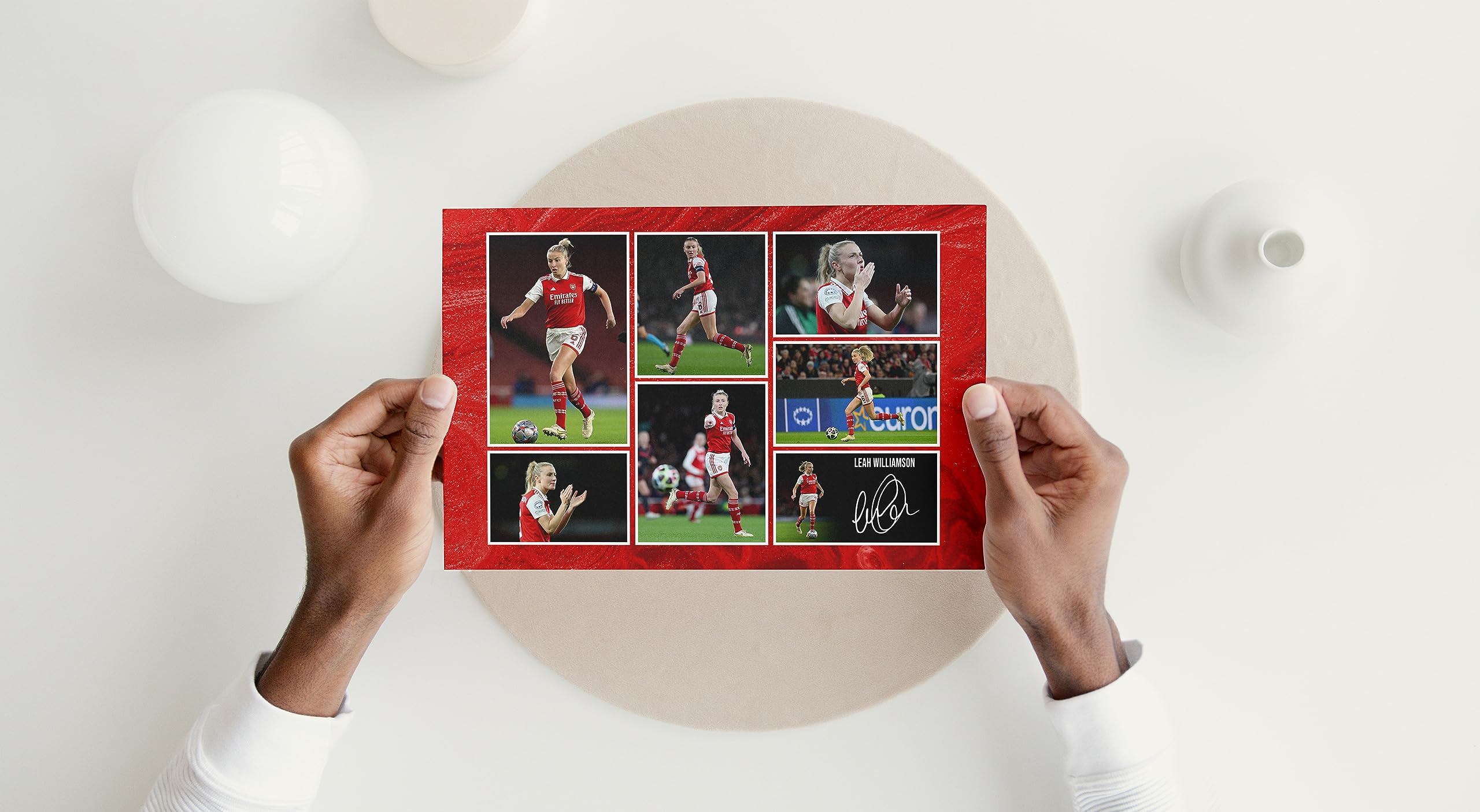RJR PRINTS Leah Williamson - Arsenal Ladies Signed 12x8 Inch Montage Photo Print Pre Printed Signature Autograph Football Gift - Image 4