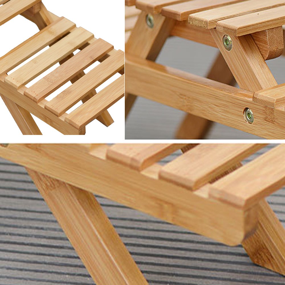Scaffale per Piante Scaffale for Fiori Pavimento in Legno massello Supporto for Pieghevole Multistrato Balcone Soggiorno Ufficio Portavasi for succulenti per Patio