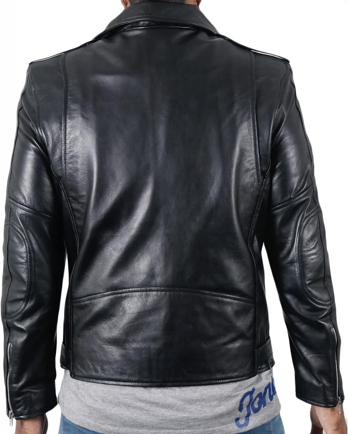Laverapelle Men's Genuine Lambskin Leather Jacket (Black, Double Rider Jacket) - 1501532