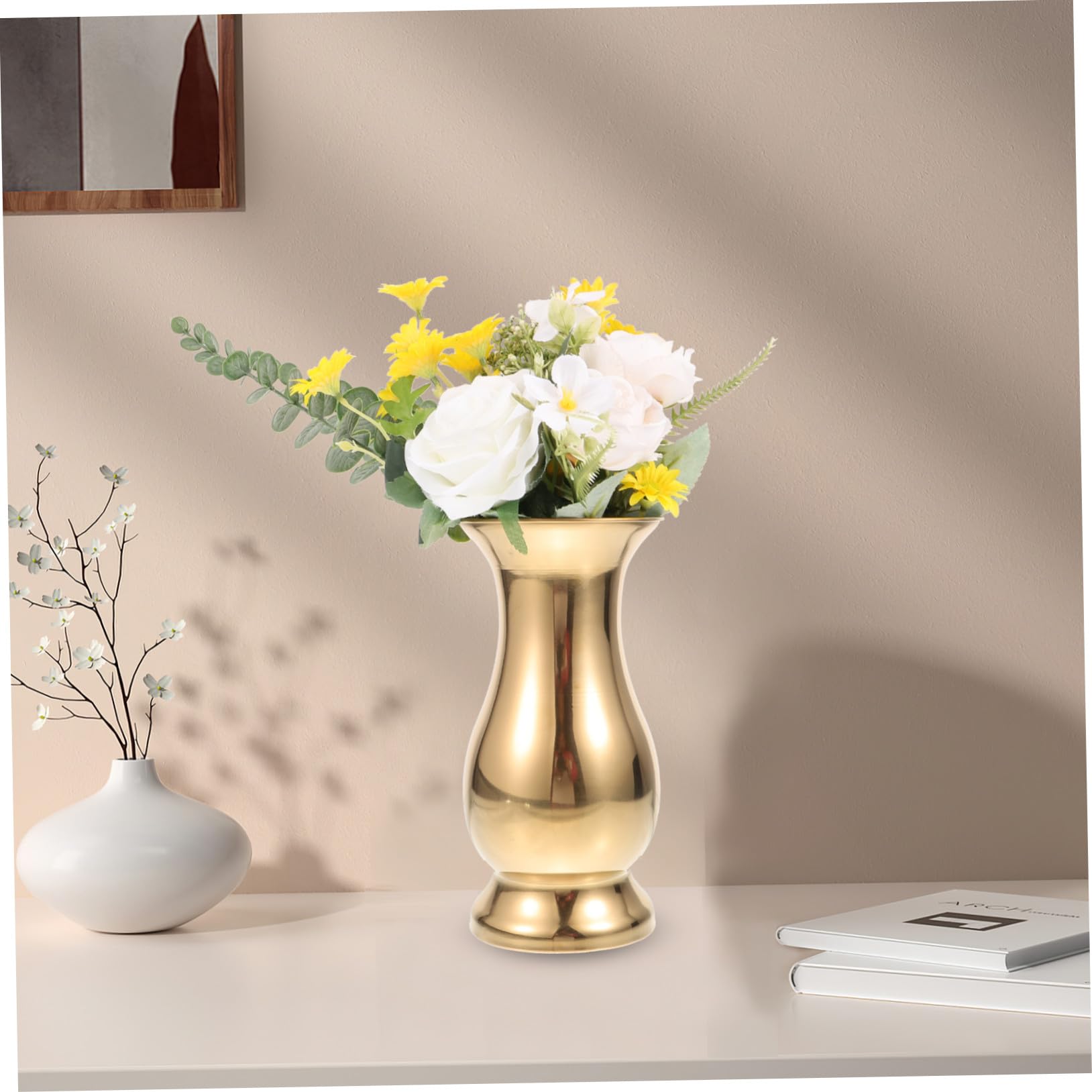 DECHOUS Centrotavola in Metallo Per Vaso Di Fiori in Acciaio Inossidabile Decorazioni Da Tavolo Portafiori Per Matrimonio