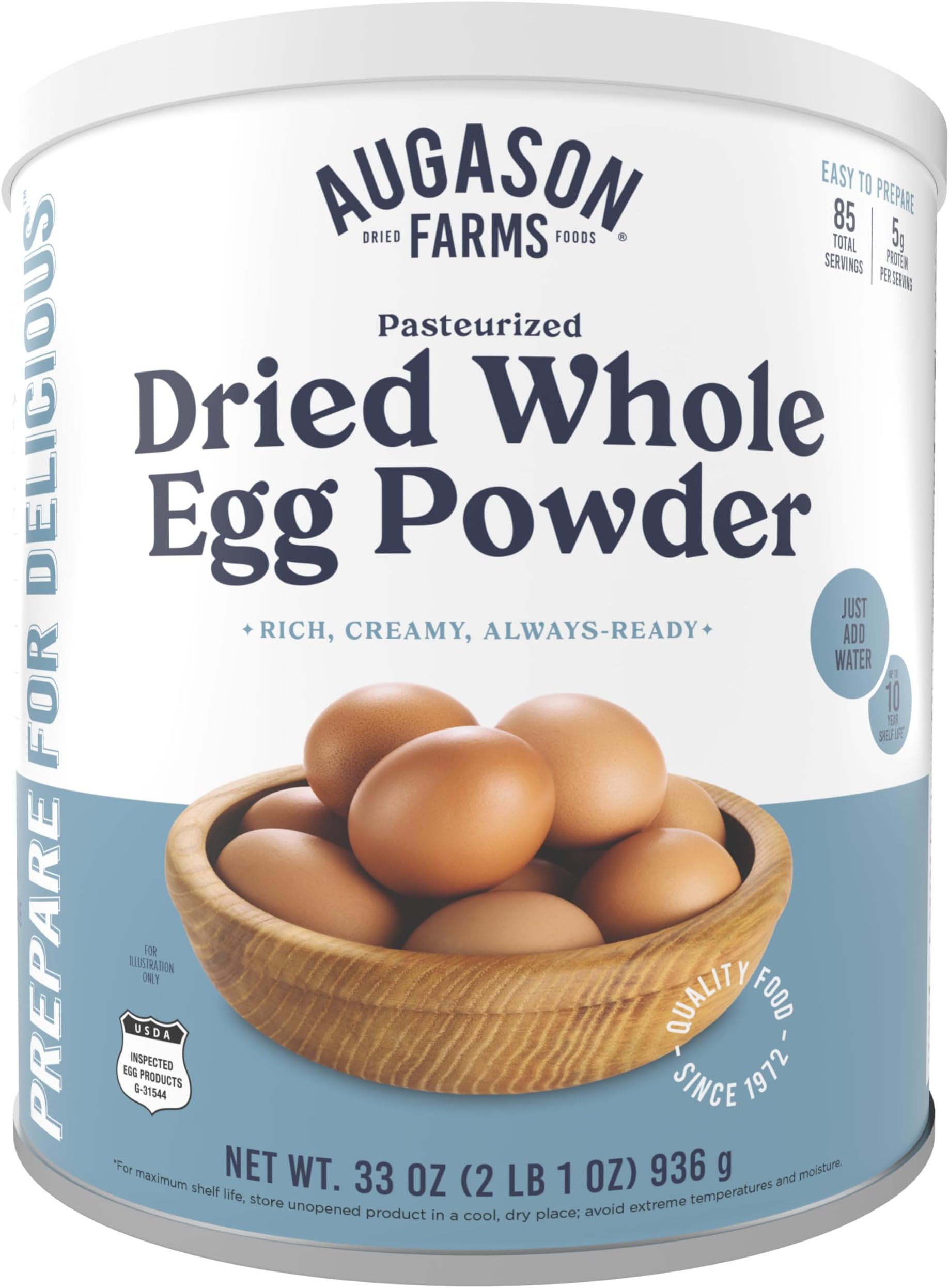 Augason Farms Dried Whole Egg Product 2 lbs 1 oz (pack of 1)