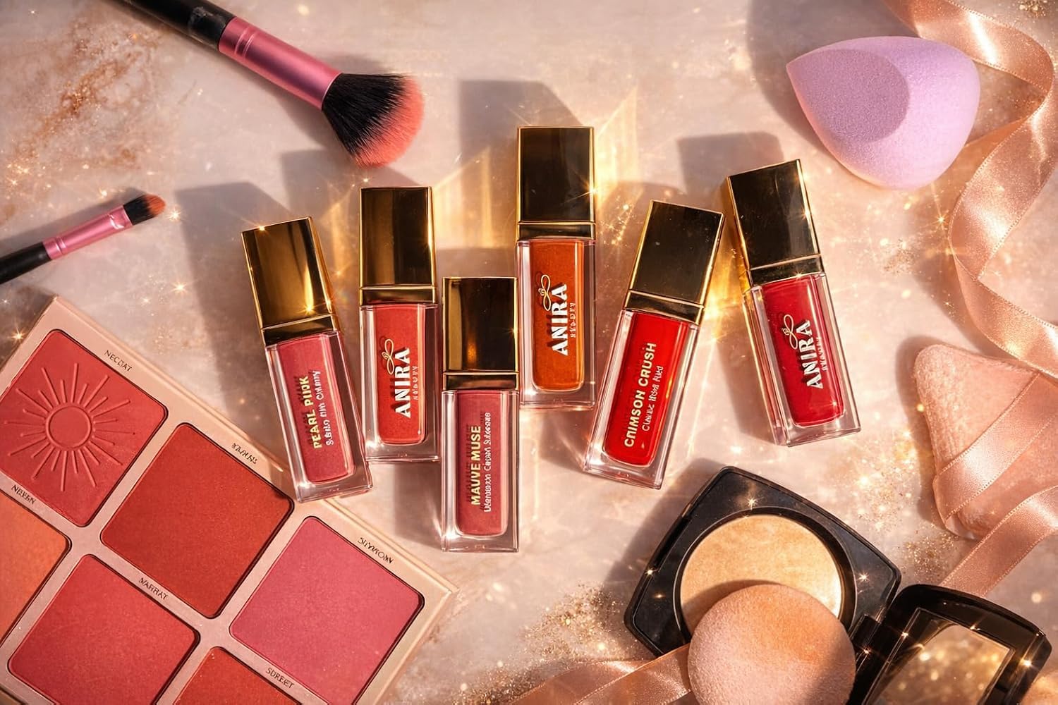 Liquid Matte Lipstick Set of 6 Long Lasting Waterproof Smudge Proof Highly Pigmented Velvet Finish Lip Color Collection for Women-image-34