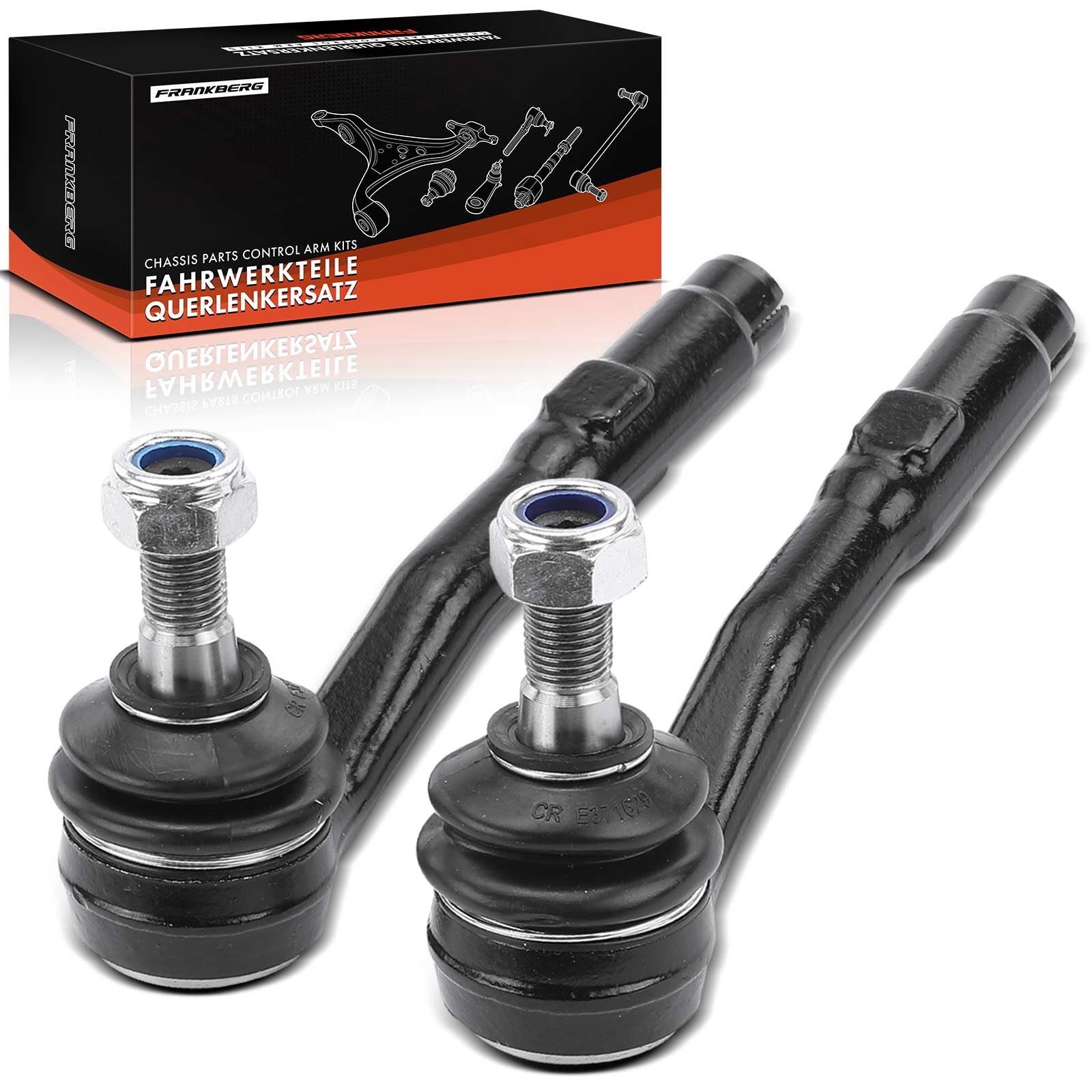 Frankberg 2x Embout de biellette de direction, biellette de direction, | Compatible avec: Série 5 E60, Série 5 Touring E61