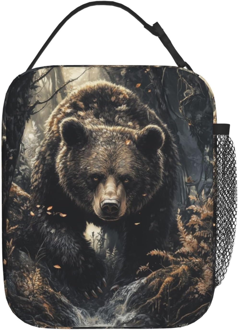 Bear Lunch Box for Women Men, Insulated Lunch Box Reusable Portable Lunch Bag Cooler Tote Waterproof Lunch Container for Office Picnic Work Travel - Image 3