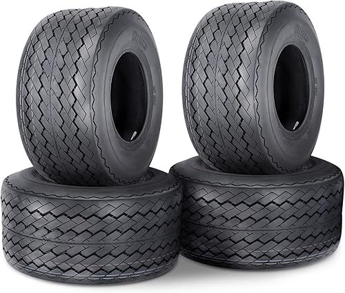 HALBERD Neumáticos para carrito de golf de 18 x 8.50-8, 18 x 8.50 x 8, 4 capas, sin cámara, juego de 4