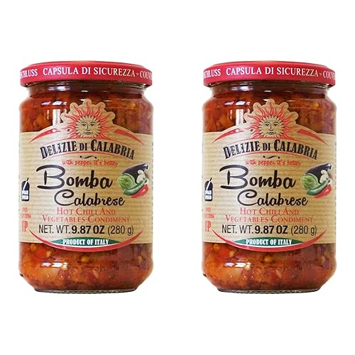 Bomba Calabrese - Salsa picante italiana para untar, 9.87 onzas, paquete de 2