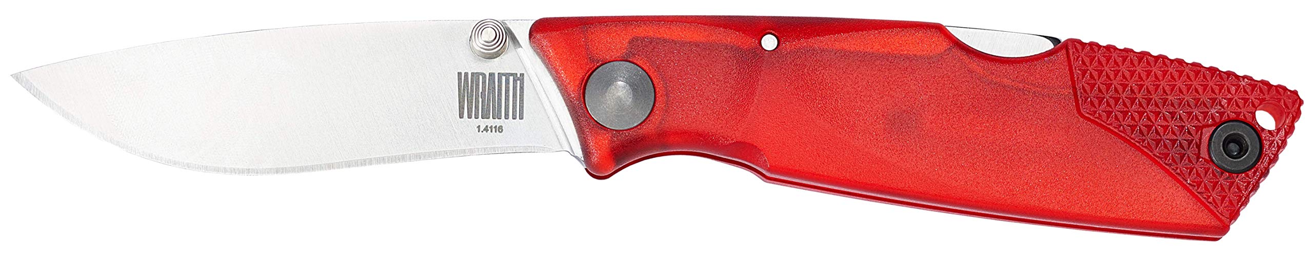 Ice Series Fire Lockback Pocket Knife, Red EDC Folding Knife with Stainless Steel Blade – 8798RED