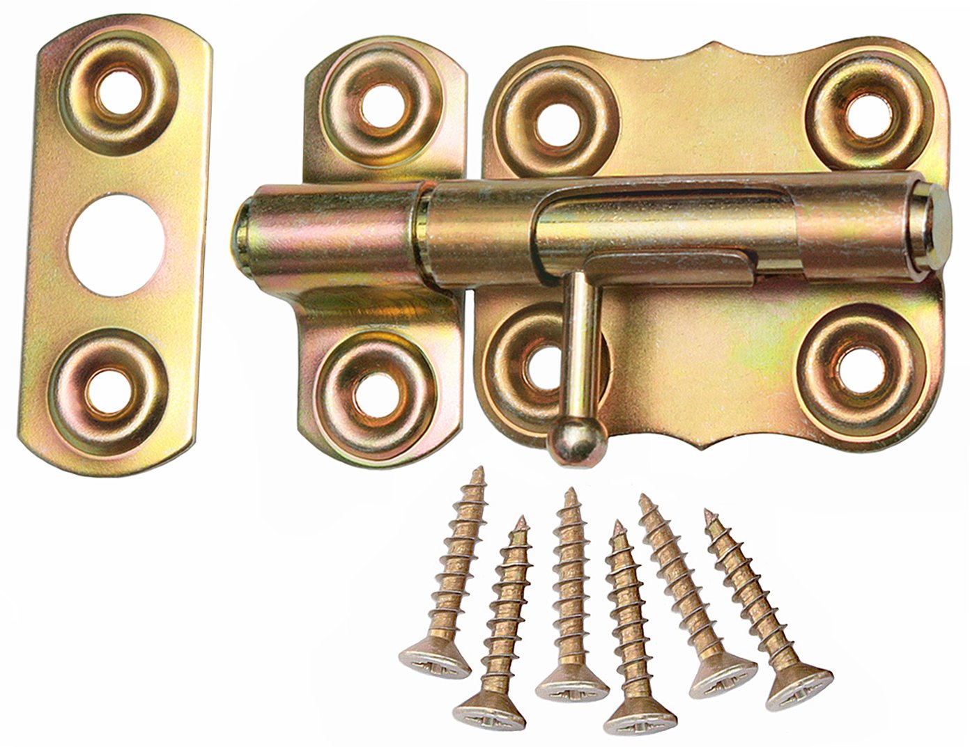 KeyMet Yellow Galvanized Bolt Lock, 50 mm, Universal Latch, Lock Type