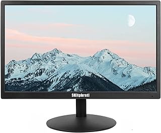 SKitphrati 20" PC Monitor 1600x900 60Hz 5MS HDMI Monitor LED Monitor Viewing Angle 95° (Horizontal) with HDMI VGA Input, 76% sRGB, VESA Wall Mount, TN Panel, Black