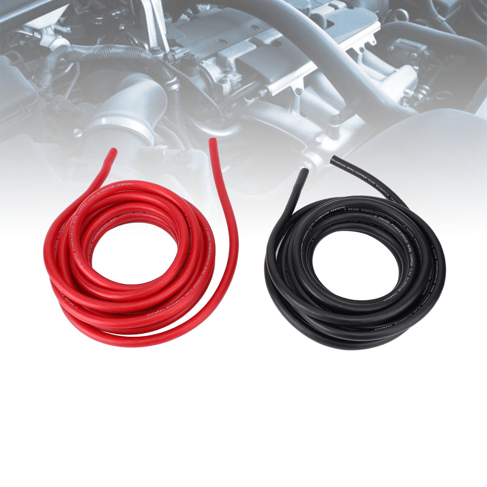 Kabel Zasilający 1/0AWG o Długości 20 Stóp i Stabilnej Wydajności