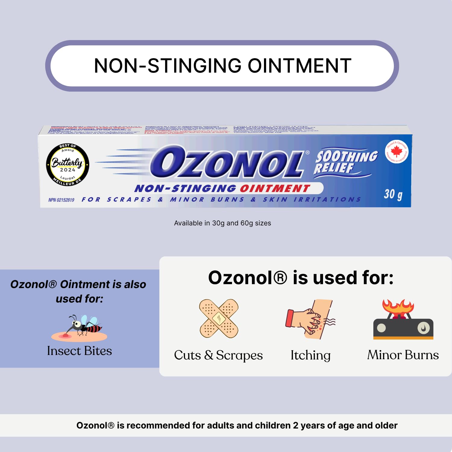 Ozonol Ointment, Original Formula | Non-Stinging | Soothing Relief