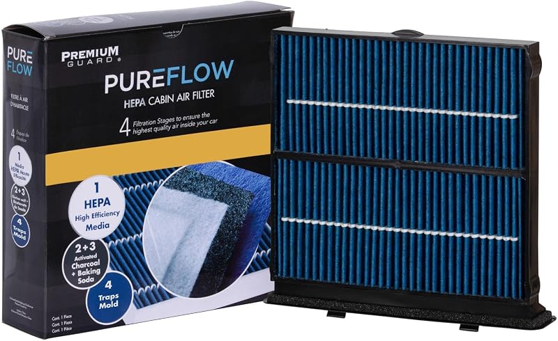 Filtro de ar-condicionado de cabine HEPA Premium Guard PUREFLOW PC99497HX para Subaru Forester e WRX – 1 unidade