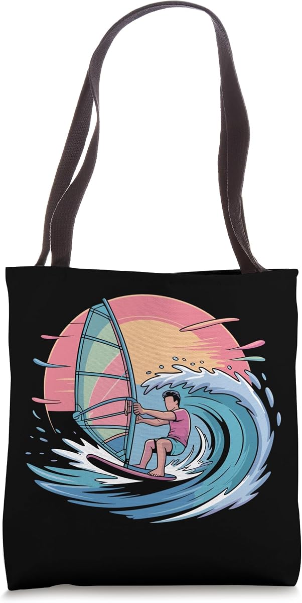 Best Windsurfing Art For Men Women Windsurf Wind Surfing Tote Bag
